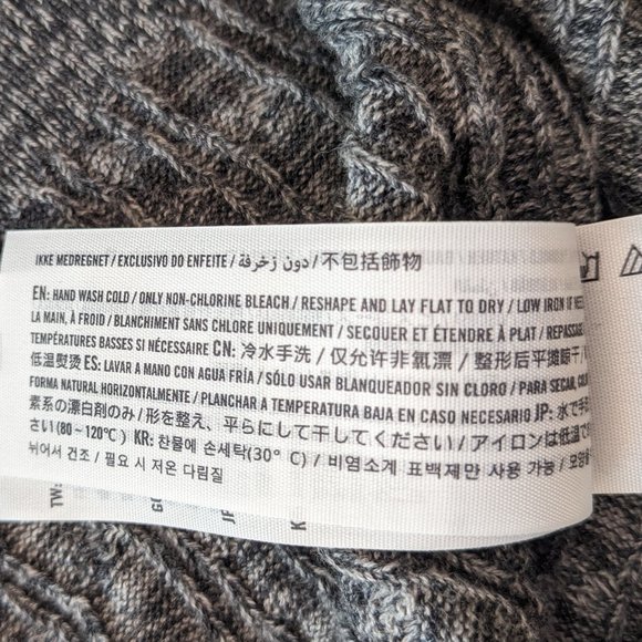 Abercrombie & Fitch Cable Knit Sweater Dress in Heathered Gray, Like New / NWOT - Picture 7 of 11